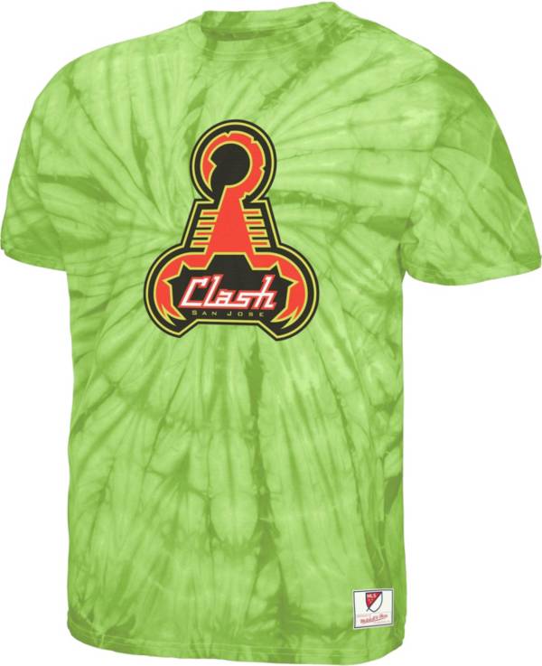 Mitchell & Ness San Jose Clash Retro Script Green T-Shirt
