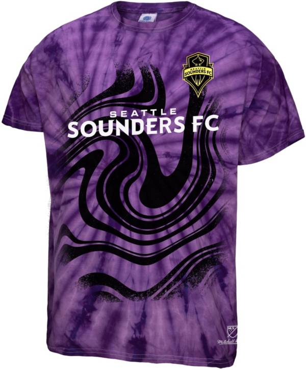 Mitchell & Ness Seattle Sounders Psychedelic Purple T-Shirt