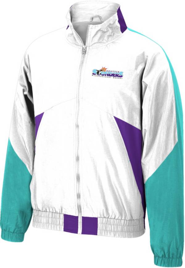 Mitchell & Ness Men's Seattle Sounders '96 Retro Victory White Windbreaker Jacket