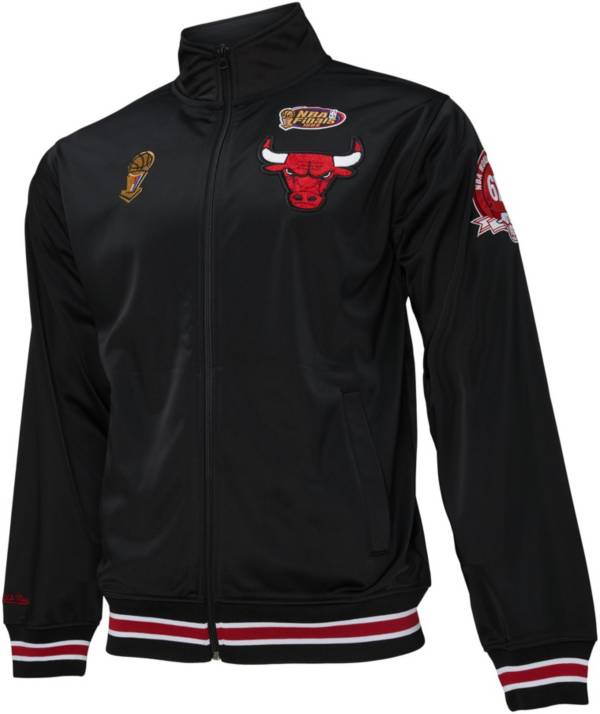 Mitchell & Ness Men's Chicago Bulls Black Champ City Track Jacket