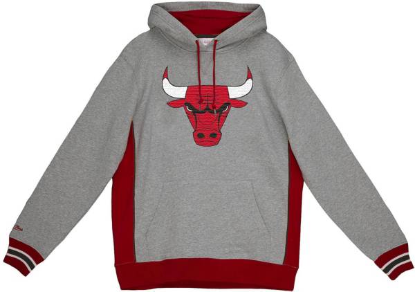 Mitchell & Ness Men's Chicago Bulls Grey Fleece Hoodie product image