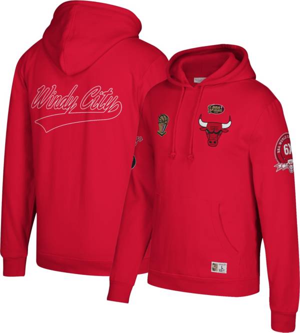 Mitchell & Ness Men's Chicago Bulls Red Champ City Hoodie