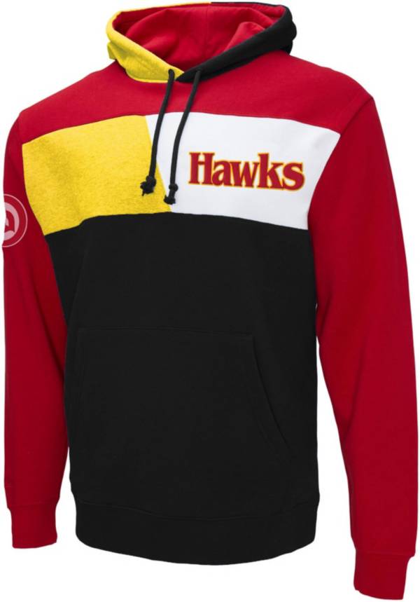 Mitchell & Ness Men's Atlanta Hawks Black Coach Pullover Hoodie