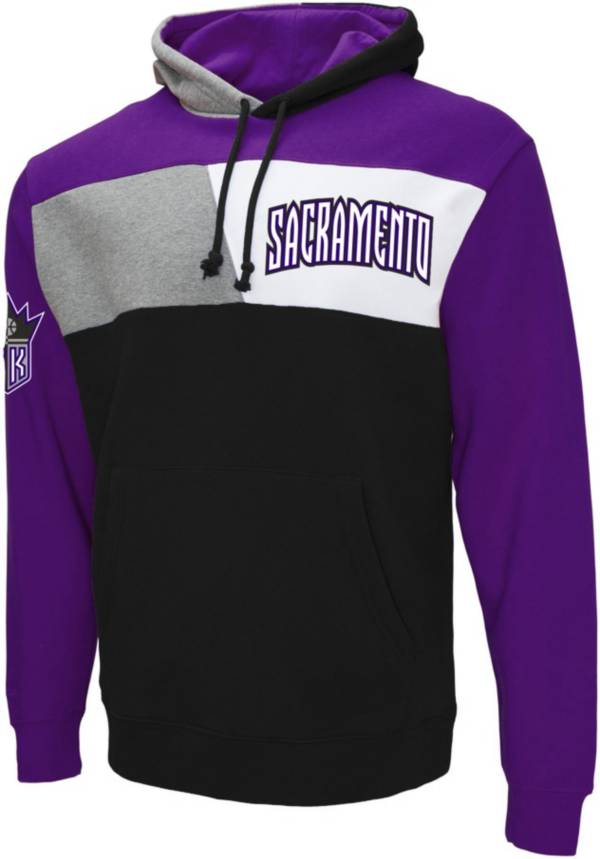 Mitchell & Ness Men's Sacramento Kings Black Coach Pullover Hoodie