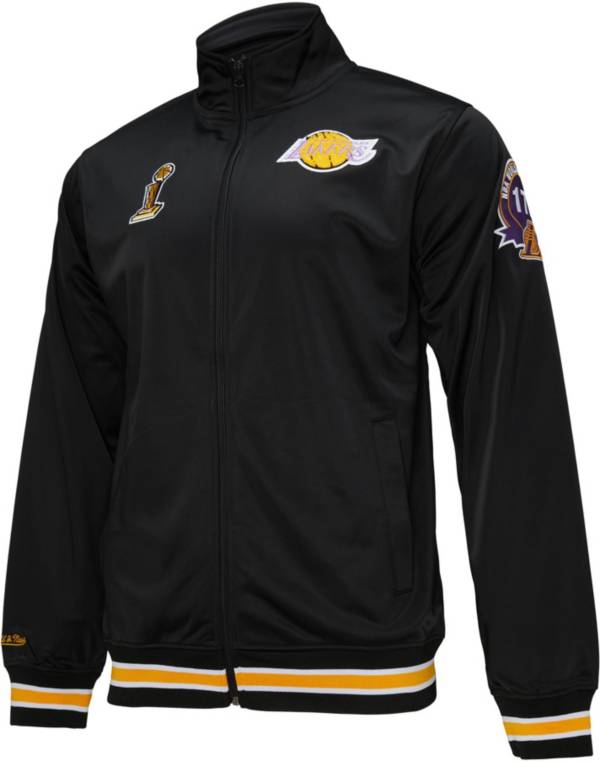 Mitchell & Ness Men's Los Angeles Lakers Black Champ City Track Jacket