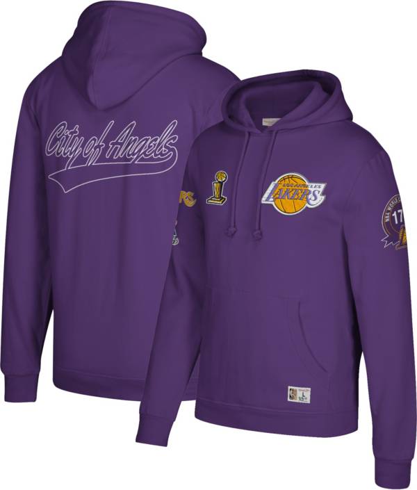 Mitchell & Ness Men's Los Angeles Lakers Purple Champ City Hoodie product image