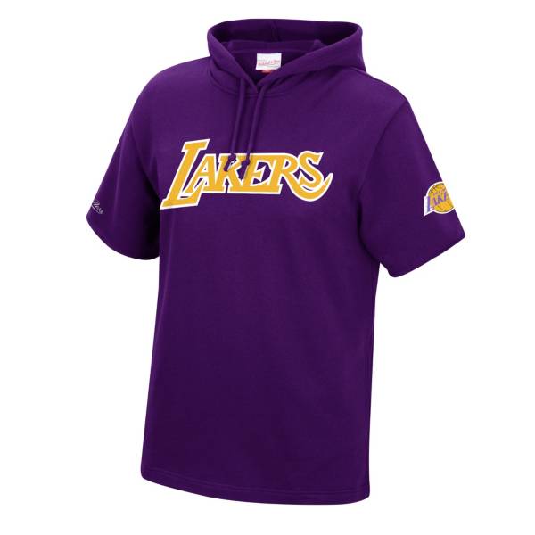 Mitchell & Ness Men's Los Angeles Lakers Short Sleeve Hoodie