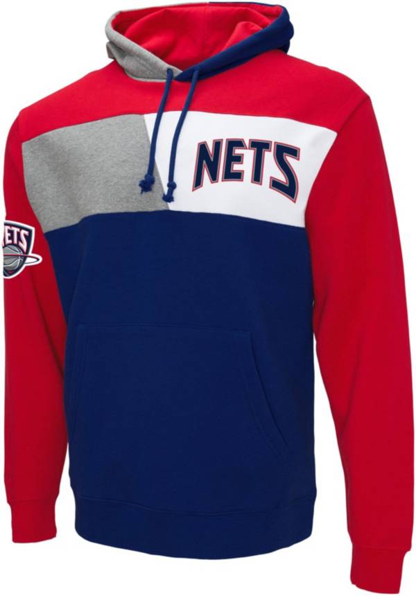 Mitchell & Ness Men's Brooklyn Nets Navy Coach Pullover Hoodie product image