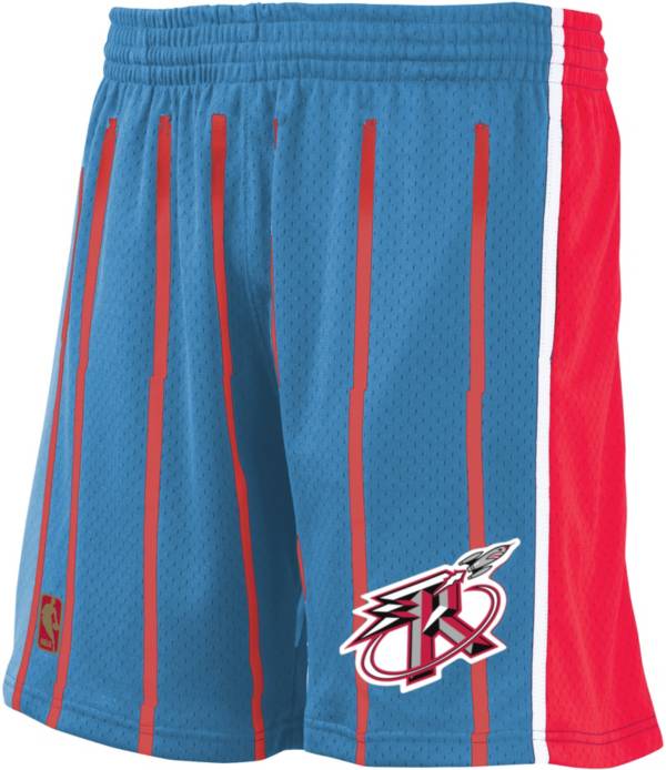 Mitchell & Ness Men's Houston Rockets Blue Reload Swingman Shorts