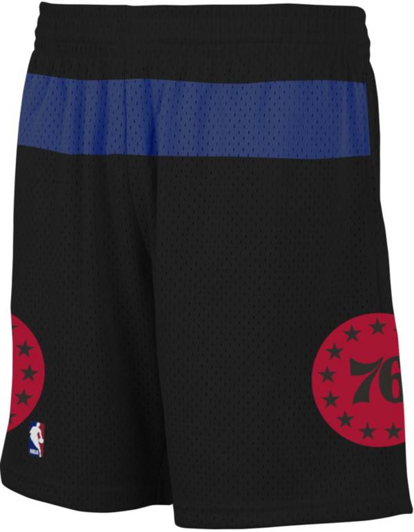 Mitchell & Ness Men's Philadelphia 76ers Black Reload Swingman Shorts