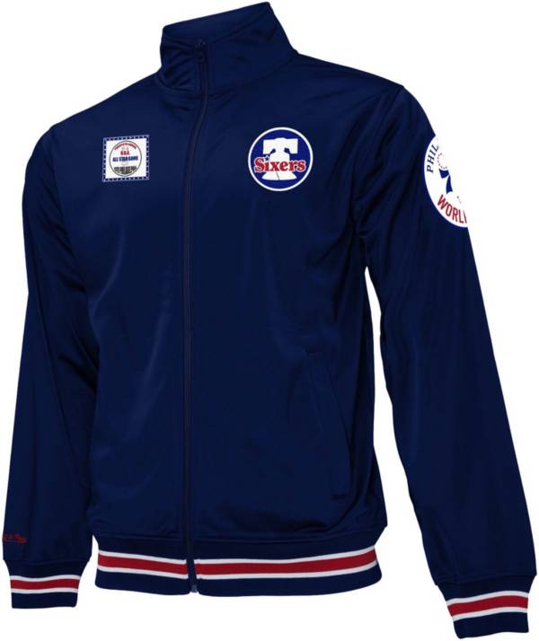 Mitchell & Ness Men's Philadelphia 76ers Royal Champ City Track Jacket