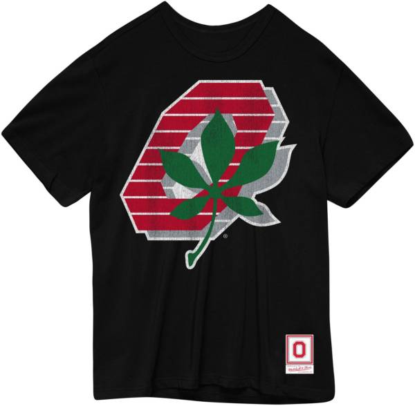 Mitchell & Ness Men's Ohio State Buckeyes Black Buckeye Logo T-Shirt