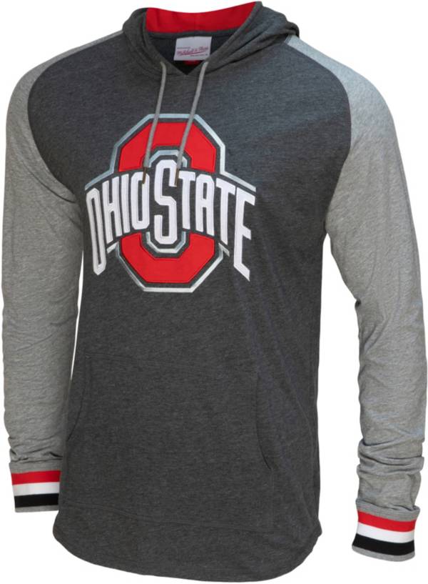 Mitchell & Ness Men's Ohio State Buckeyes Black In the Zone Pullover Hoodie