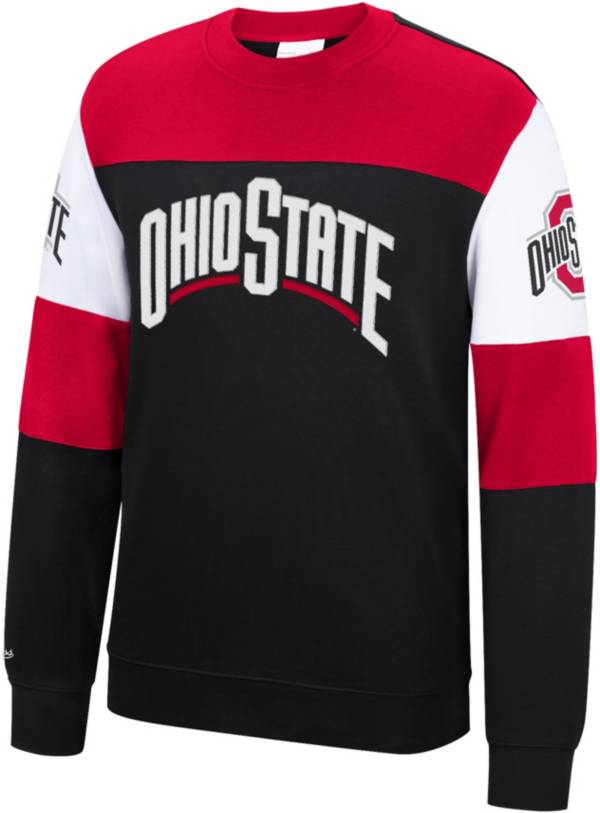 Mitchell & Ness Ohio State Buckeyes Black Perfect Season Crewneck Sweatshirt product image