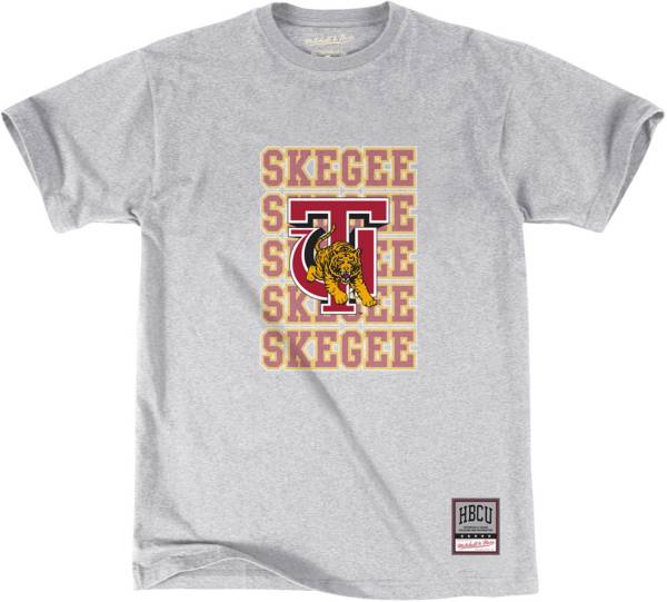 Mitchell & Ness Men's Tuskegee Golden Tigers Grey Repeater T-Shirt