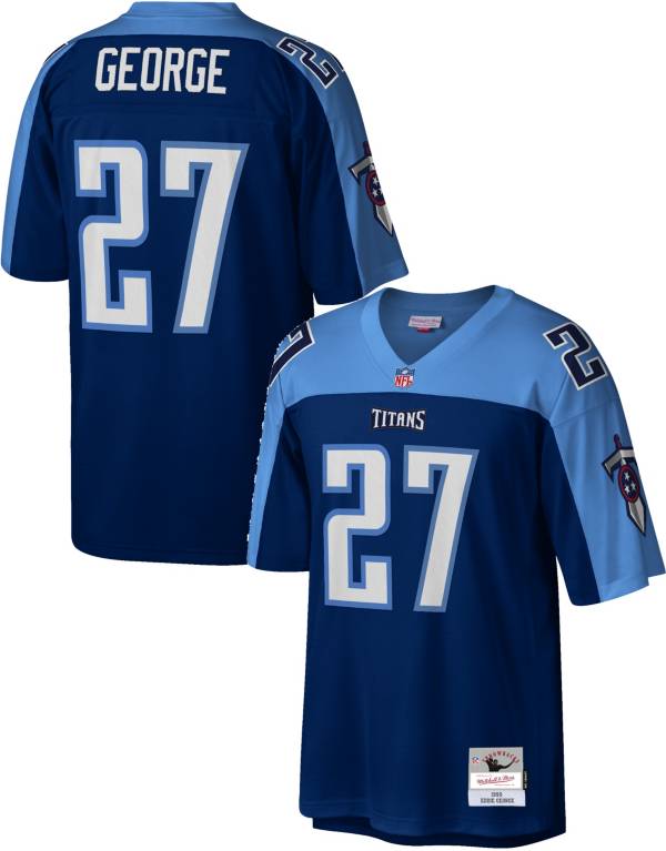 Mitchell & Ness Men's Tennessee Titans Eddie George #27 1999 Navy Jersey