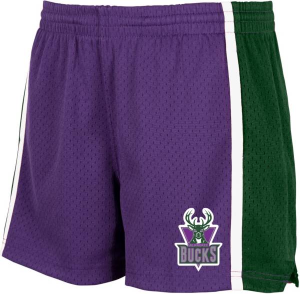 Mitchell & Ness Women's Milwaukee Bucks Purple Jump Shot Shorts