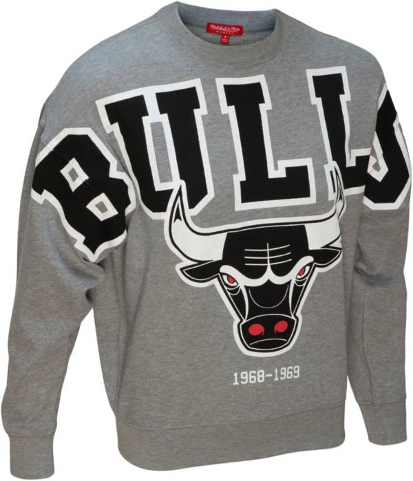 Mitchell & Ness Women's Chicago Bulls Grey Fleece Crewneck