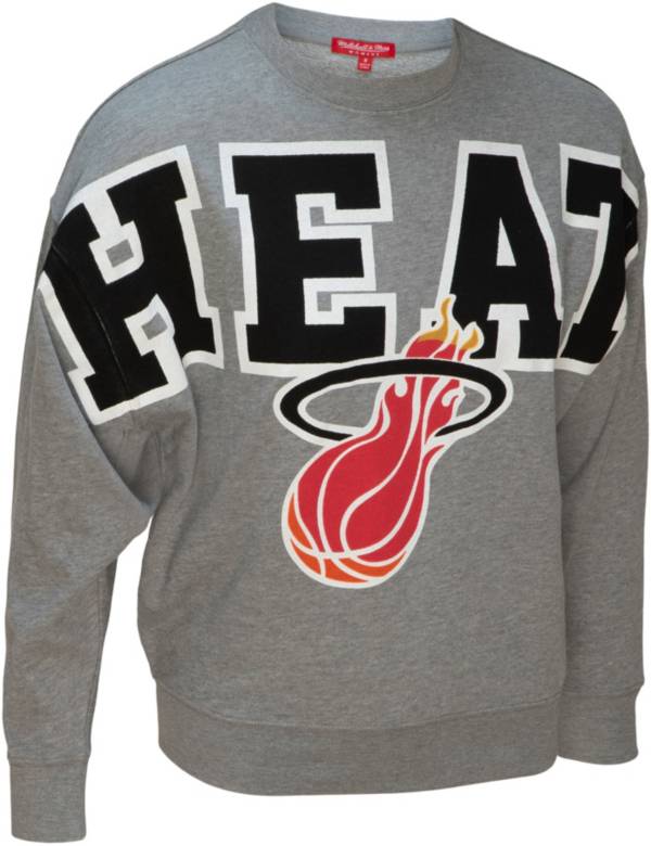 Mitchell & Ness Women's Miami Heat Grey Fleece Crewneck