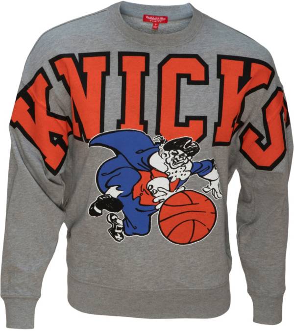 Mitchell & Ness Women's New York Knicks Grey Fleece Crewneck product image