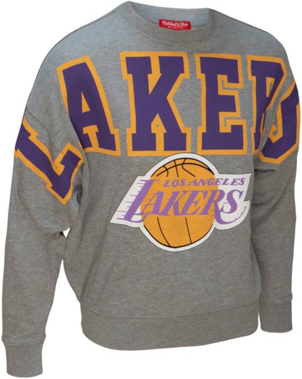 Mitchell & Ness Women's Los Angeles Lakers Grey Fleece Crewneck product image