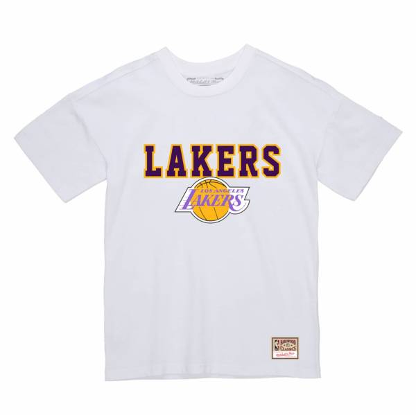 Mitchell & Ness Women's Los Angeles Lakers White Logo T-Shirt product image