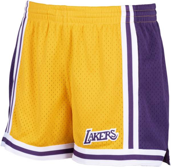 Mitchell & Ness Women's Los Angeles Lakers Yellow Jump Shot Shorts product image