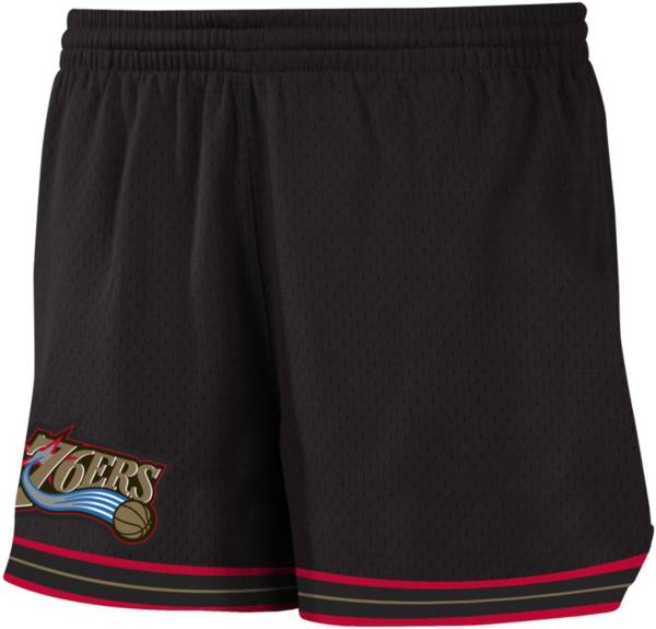Mitchell & Ness Women's Philadelphia 76ers Black Jump Shot Shorts