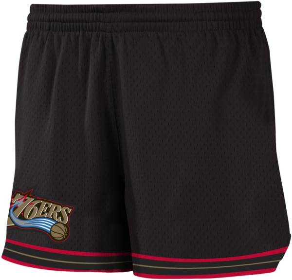 Mitchell & Ness Women's Philadelphia 76ers Black Jump Shot Shorts product image