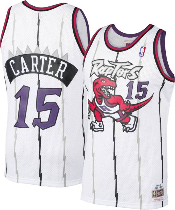 Mitchell & Ness Men's Vince Carter #15 White Hardwood Classics Swingman Jersey