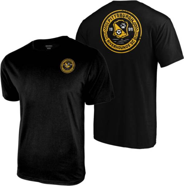 Icon Sports Group Pittsburgh Riverhounds SC 2 Logo Black T-Shirt