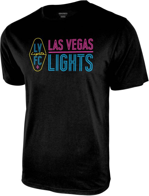 Icon Sports Group Las Vegas Lights Logo Black T-Shirt