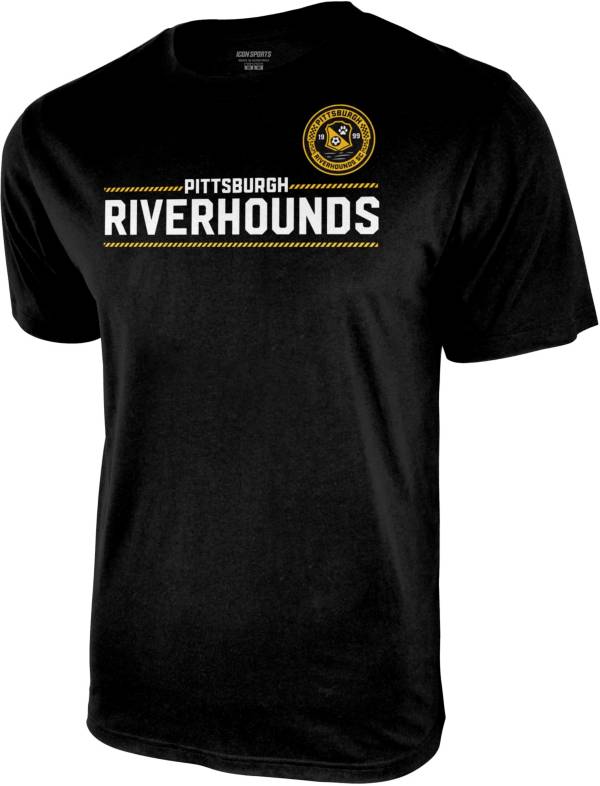 Icon Sports Group Pittsburgh Riverhounds SC Alternate Logo Black T-Shirt product image