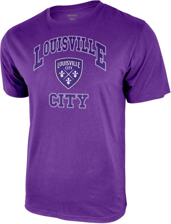 Icon Sports Group Louisville City FC Logo Purple T-Shirt