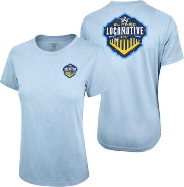 Icon Sports Group Women's El Paso Locomotive FC 2 Logo Blue T-Shirt