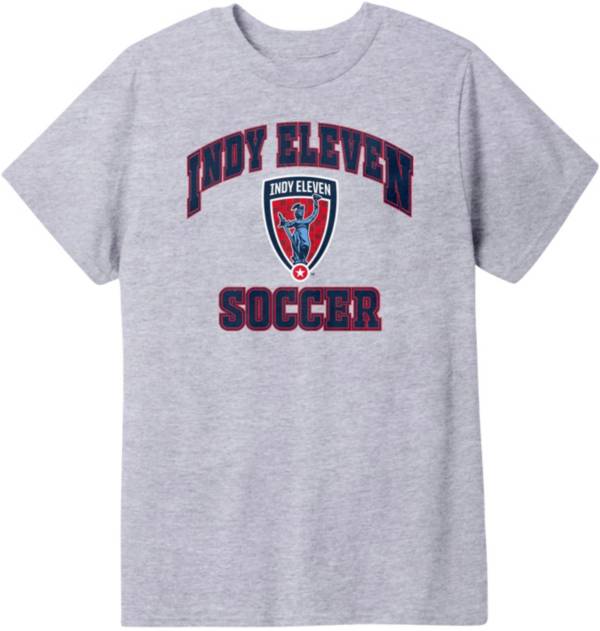 Icon Sports Group Youth Indy Eleven Logo Grey T-Shirt