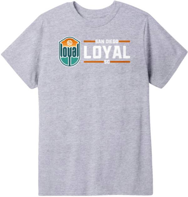 Icon Sports Group Youth San Diego Loyal SC Logo Grey T-Shirt