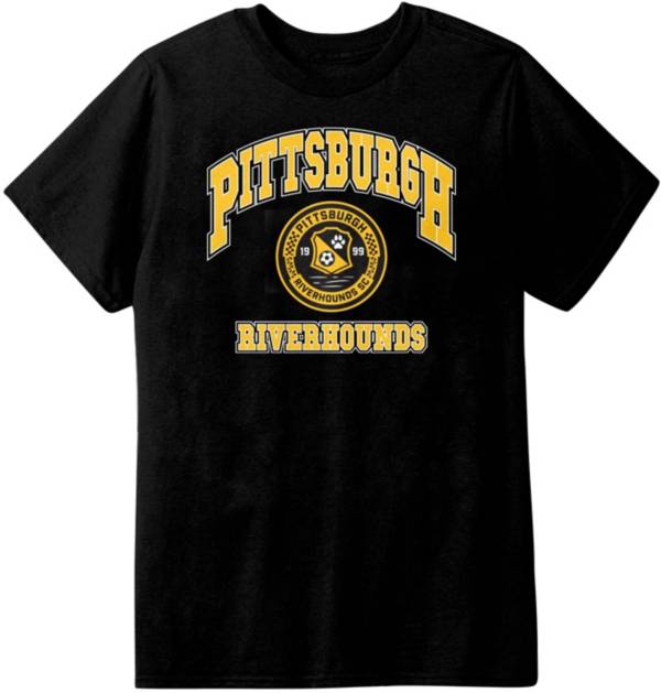 Icon Sports Group Youth Pittsburgh Riverhounds SC Logo Black T-Shirt