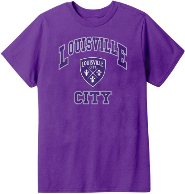 Icon Sports Group Youth Louisville City FC Logo Purple T-Shirt