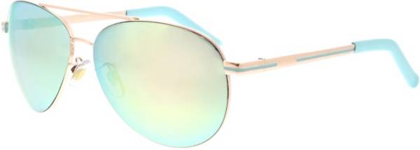 SOL PWR Women's Metal Aviator Sunglasses