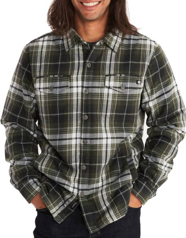 Marmot Men's Ridgefield Sherpa-Lined Flannel Shirt Jacket product image