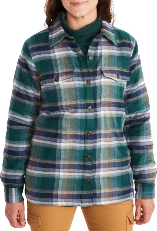 Marmot Women's Ridgefield Sherpa-Lined Long-Sleeve Flannel Shirt product image