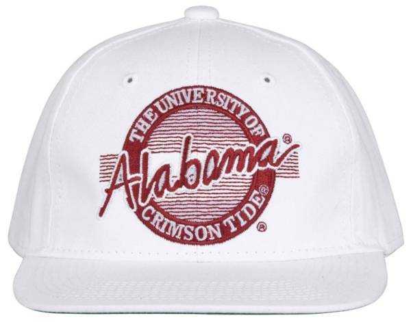 The Game Men's Alabama Crimson Tide White Circle Adjustable Hat