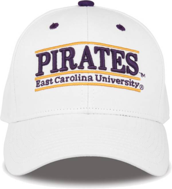 The Game Men's East Carolina Pirates White Nickname Adjustable Hat