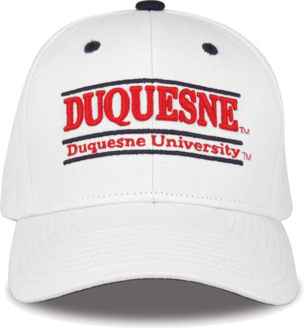 The Game Men's Duquesne Dukes White Bar Adjustable Hat