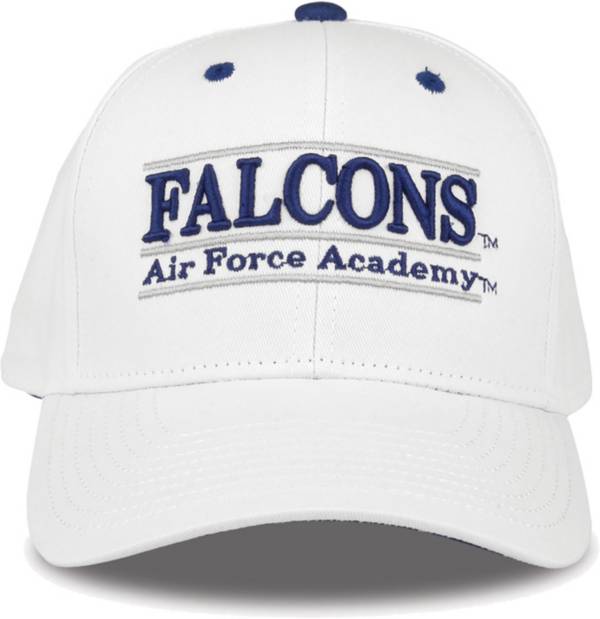 The Game Men's Air Force Falcons White Bar Adjustable Hat