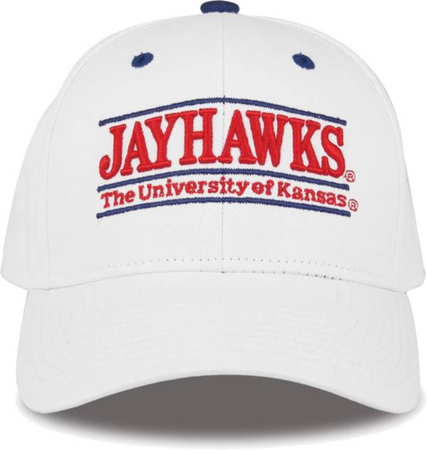 The Game Men's Kansas Jayhawks White Nickname Adjustable Hat