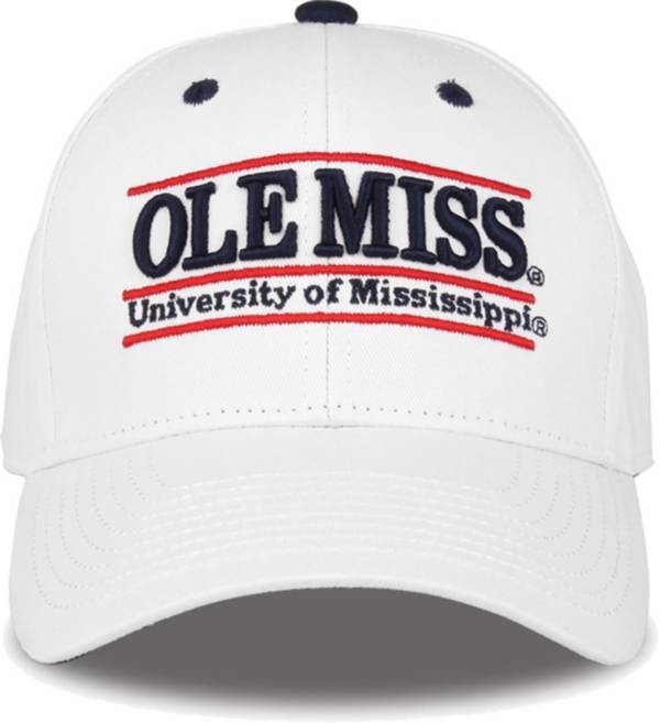 The Game Men's Ole Miss Rebels White Nickname Adjustable Hat