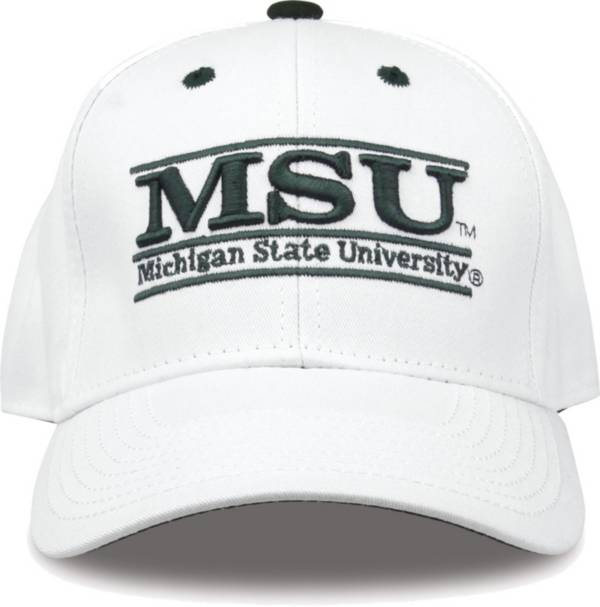 The Game Men's Michigan State Spartans White Bar Adjustable Hat