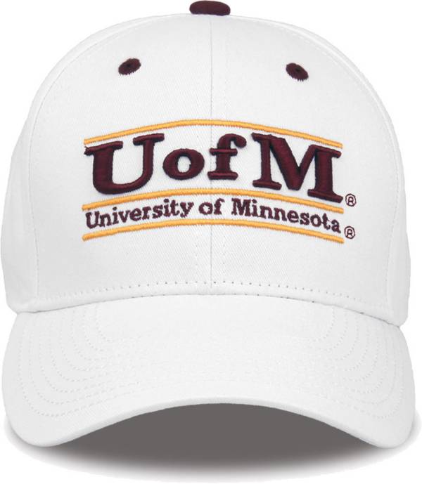 The Game Men's Minnesota Golden Gophers White Bar Adjustable Hat